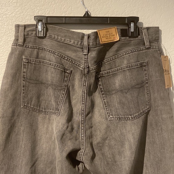 POLO RALPH LAUREN GREY HIGH WAIST SLIM
STRAIGHT CROP JEANS Size 32 NWT - Picture 9 of 15